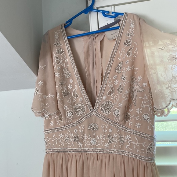 BHDLN Anthropologie Fresna Flutter Sleeve Dress - Picture 6 of 12